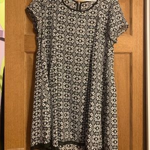 Black & White Patterned Dress